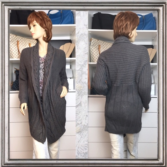 UO Kimchi Blue Chunky knit Open-front Cardigan M - Picture 3 of 6